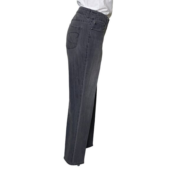 Chico’s Platinum Black Ultimate Fit Slim Leg Jeans, Women's Size 2R (L) - Picture 4 of 11